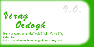 virag ordogh business card